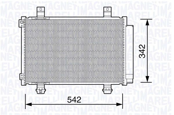 MAGNETI MARELLI Lauhdutin, ilmastointilaite 350203673000